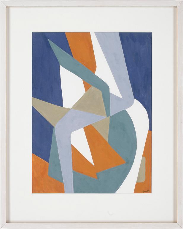 GERD NORDENSKJÖLD, gouache, signerad.