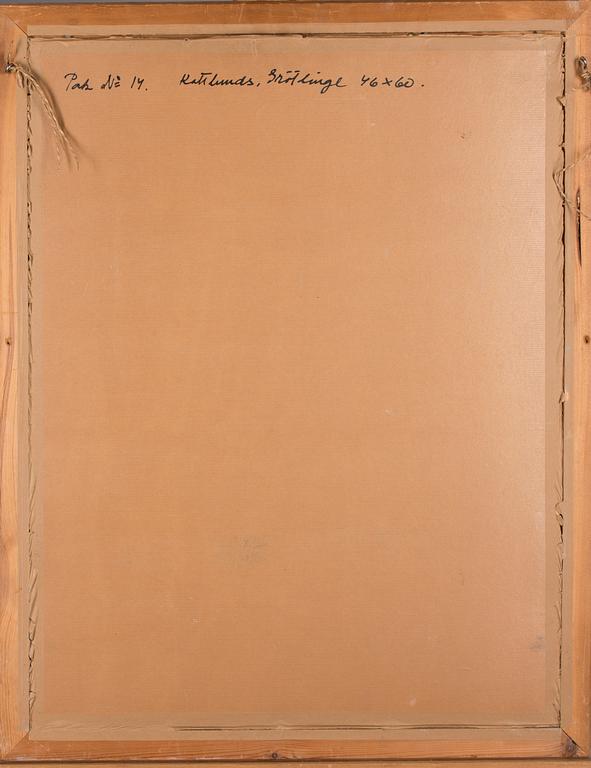 LOUIS SPARRE, pastelli, signeerattu, merkitty Kattlunds Grötlingbo, ja päivätty 1923.