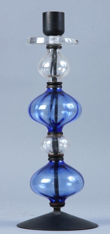 LJUSSTAKE, gjutjärn samt glas, Erik Höglund, Boda.