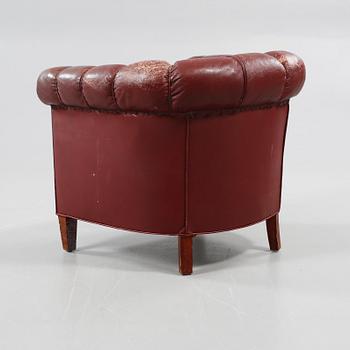 CLUBFÅTÖLJ, tidigt 1900-tal.