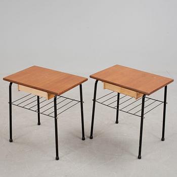 SÄNGBORD, ett par, 1900-talets mitt.