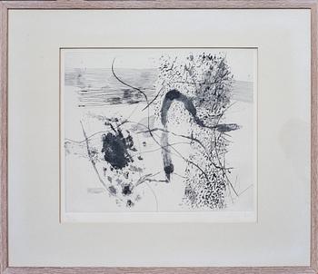 ULF TROTZIG, grafiskt blad, signerad, numrerad 74/125 och daterad- 63.