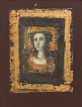 MERSAD BERBER, mixed media signed and dated.