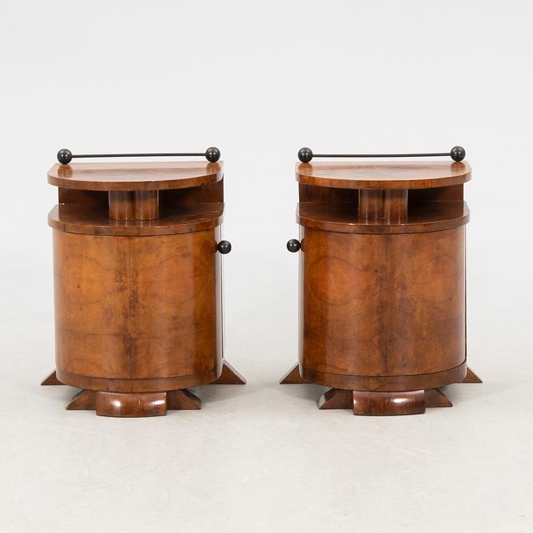 Sängbord ett par Art Deco 1900-talets första hälft.