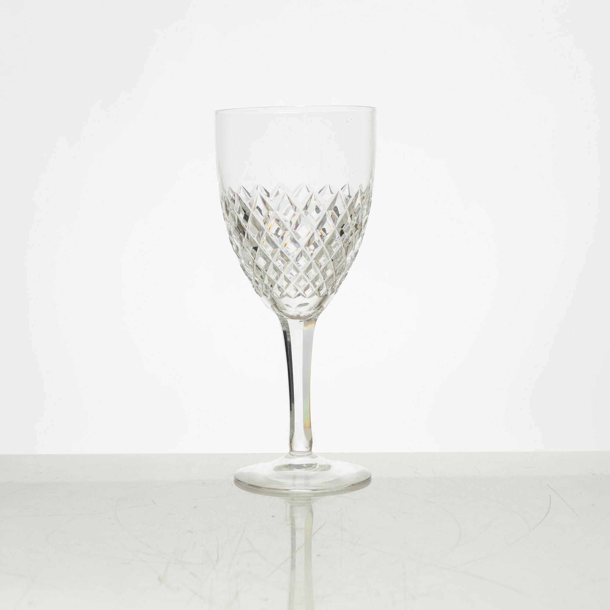 Vicke Lindstrand, glass service, "Blues", Kosta (45 pieces).