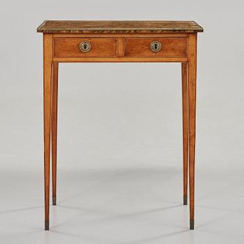 A Gustavian late 18th century alder root table by A J Rosendahl.