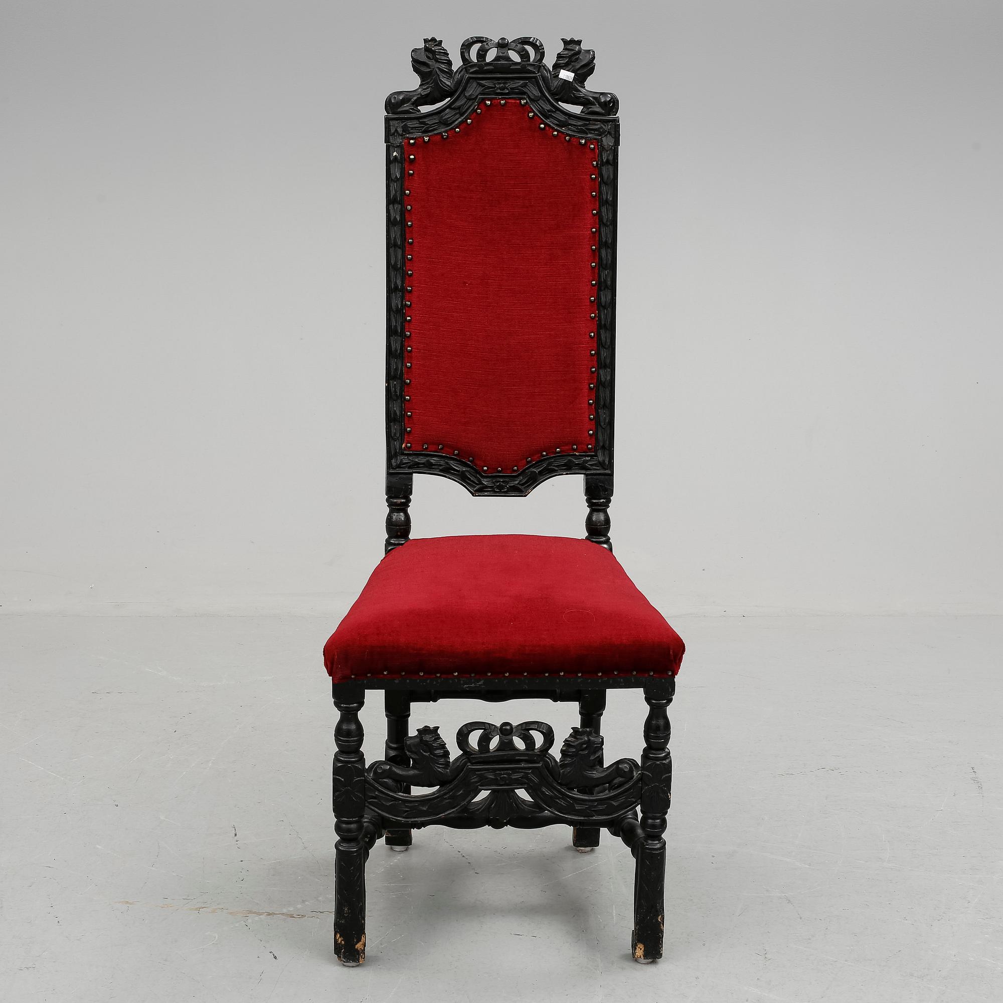 STOL, barockstil, omkring sekelskiftet 1900.