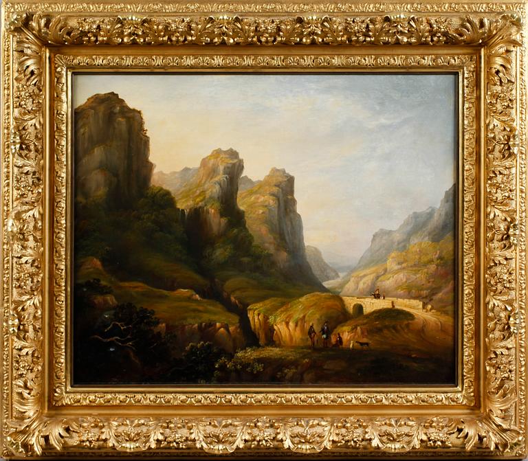 OKÄND KONSTNÄR, olja på duk, ej signerad, England, 1800-talets första hälft.
