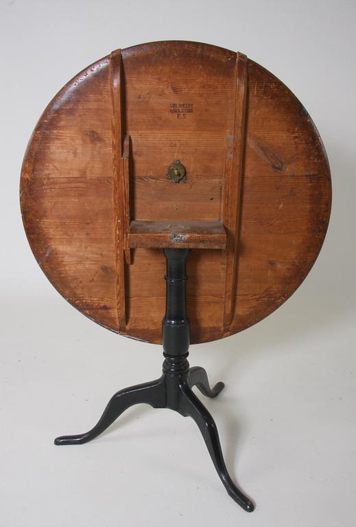 FÄLLBORD, sign Carl Hollst, Eskilstuna FS.(1787-1830).