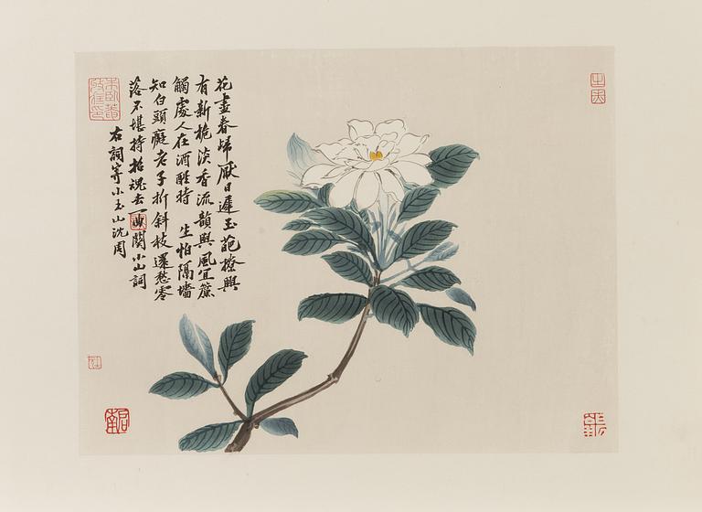 A collection of Chinese prints, including after Shen Zhou, given by Rong Baozhai, 1953-1954.