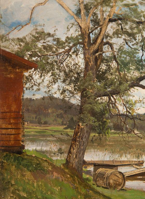 Hjalmar Munsterhjelm, Cottage by the shore.