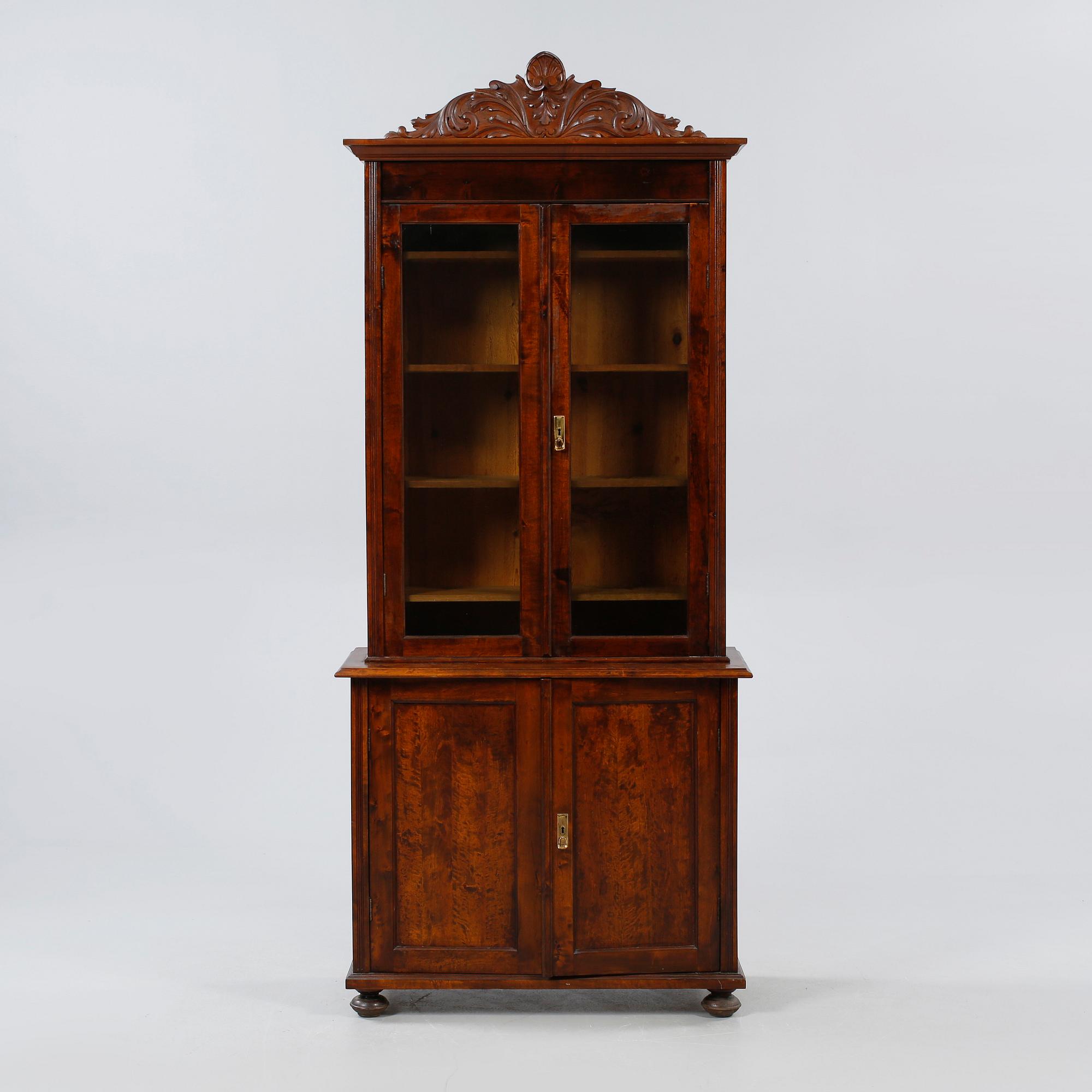 BOKSKÅP, sent 1800-tal.