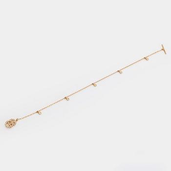 Gucci, armband, "Interlocking", 18K guld med briljantslipade diamanter.