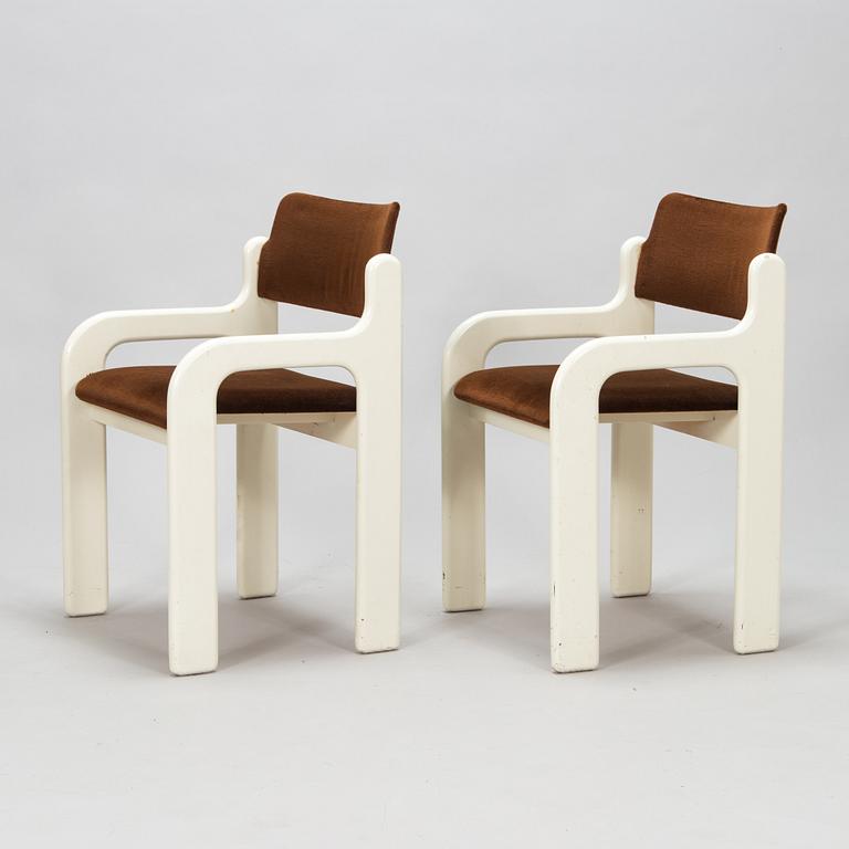 Eero Aarnio, a set of four 1970s 'Flamingo' chairs for Asko Finland.
