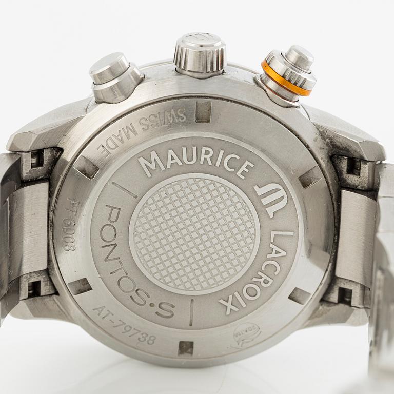 Maurice Lacroix, Pontos S, armbandsur, kronograf, 43 mm.
