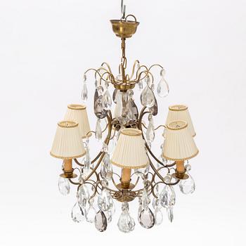 A Baroque style chandelier, mid 20th Century.