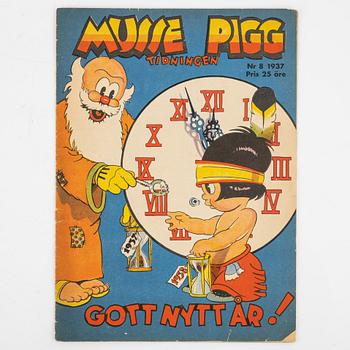 Serietidningar, "Musse Pigg Tidningen", 5 st.