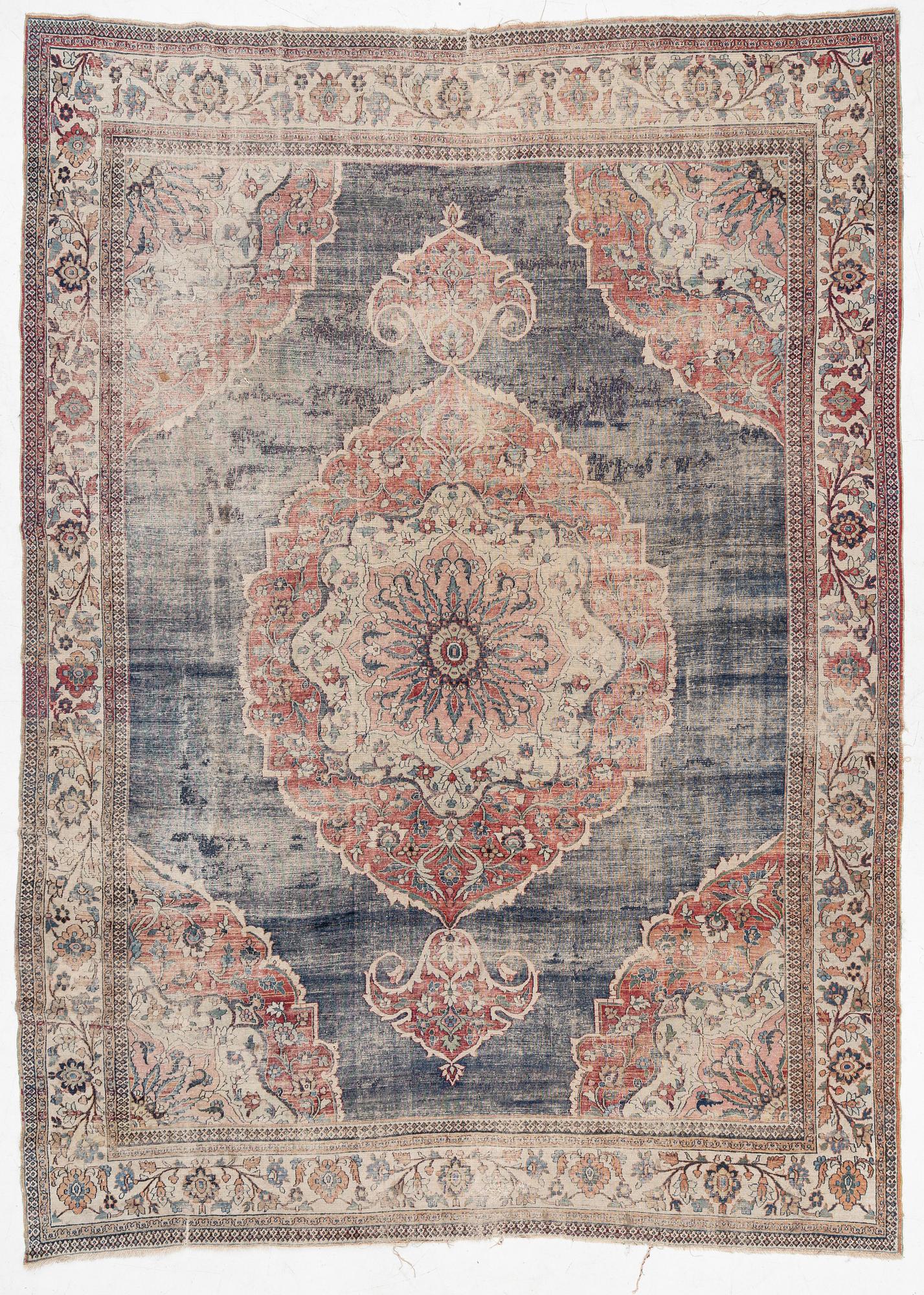 An antique Doroshk carpet, East Persian, c. 406 x 295 cm.