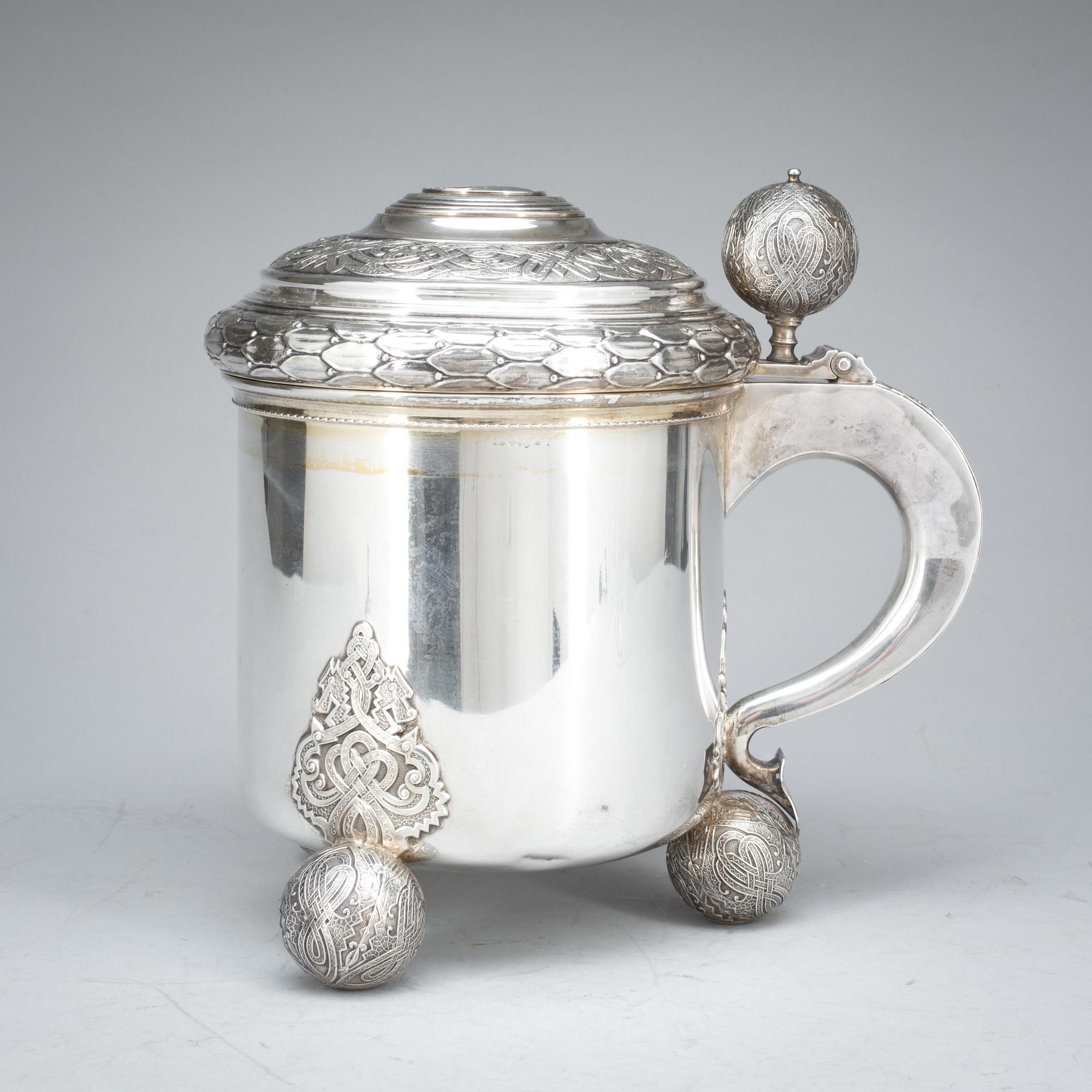 STOP, silver, CG Hallberg, Stockholm 1937. Vikt ca 1230 gram.