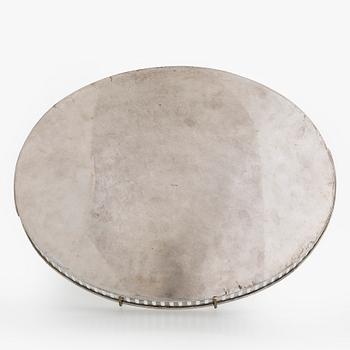 Tarjotin, hopeaa, Alexander Sturm, Wien, Itävalta-Unkari 1910-20-luku.