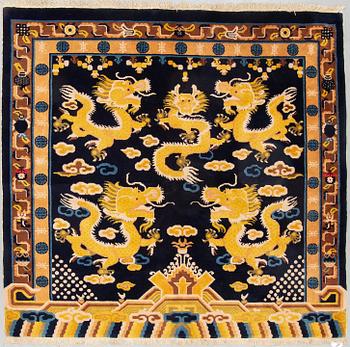 A RUG, Old china, ca 165 x 173 cm