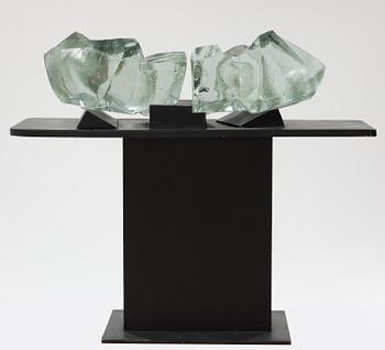 Edvin Öhrström, a cast glass sculpture, Lindshammar Glassworks.