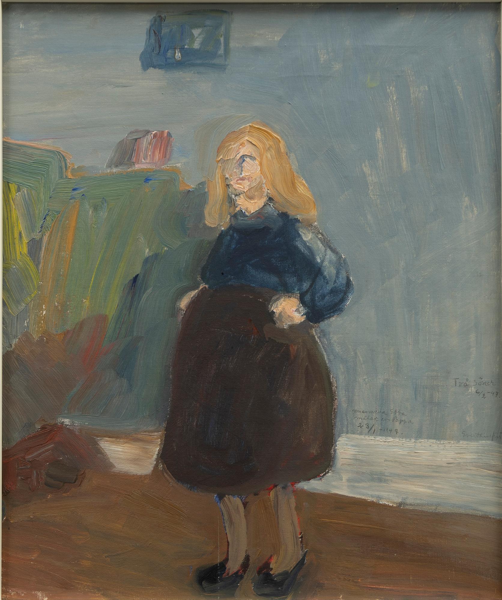 Evert Lundquist, "Min Ebba bärande våra tvillingar".