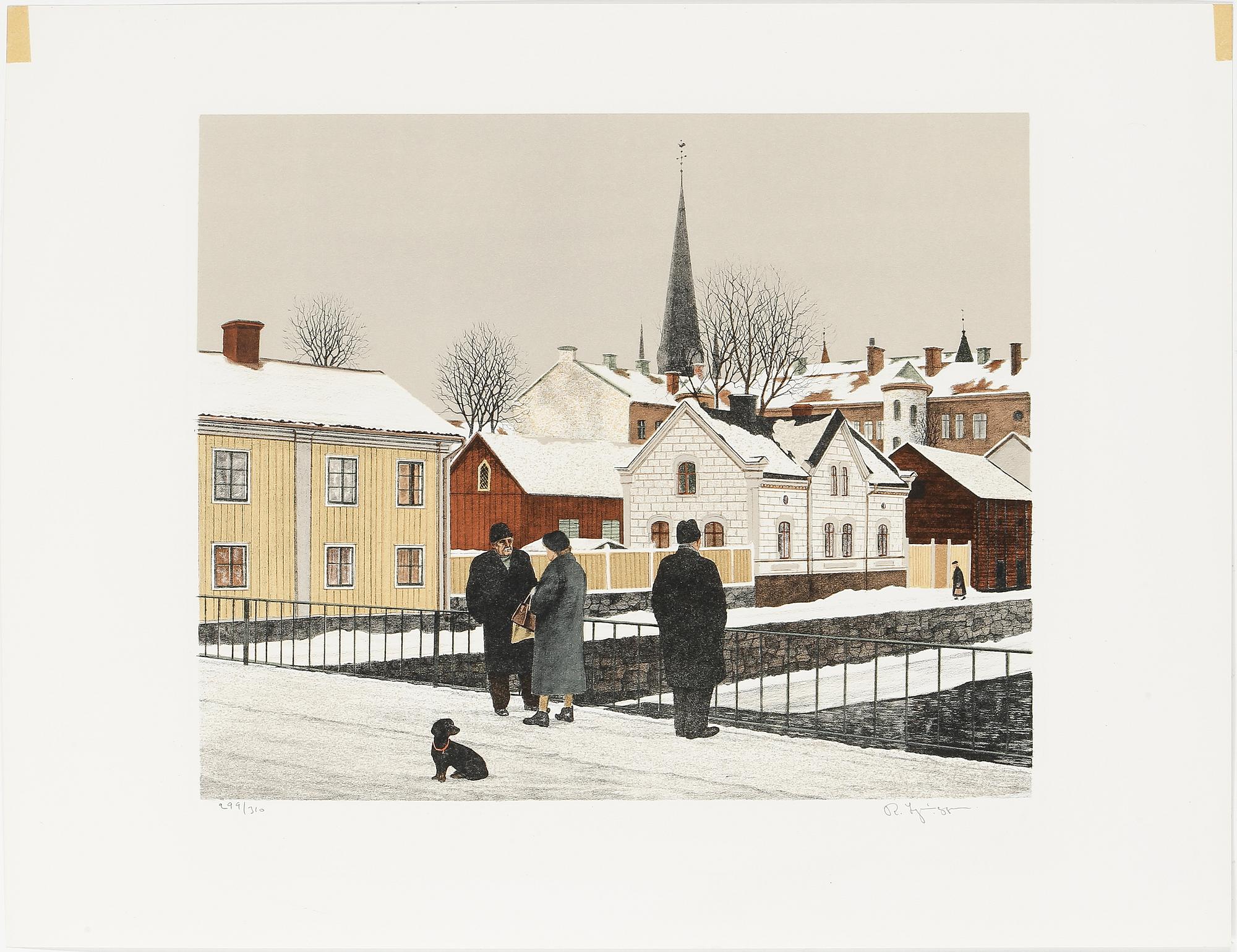 REINHOLD LJUNGGREN, 5 st, litografier, signerade samt numrerade.