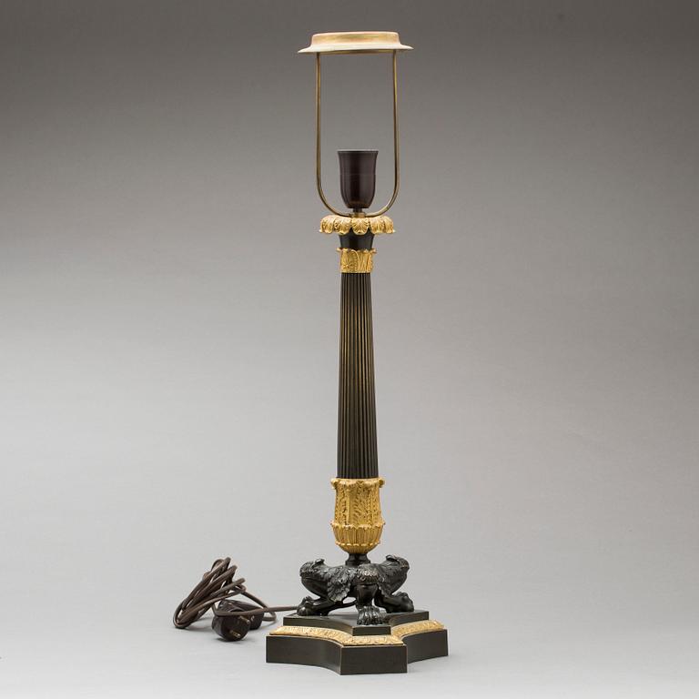 BORDSLAMPA, empirestil, 1800-talets andra hälft.