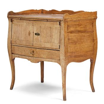 223. A Swedish rococo chamberpot cupboard, later part 18th century.