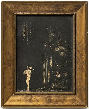 John Bauer, "En sådan eländig liten bleknos, sa Trollet".