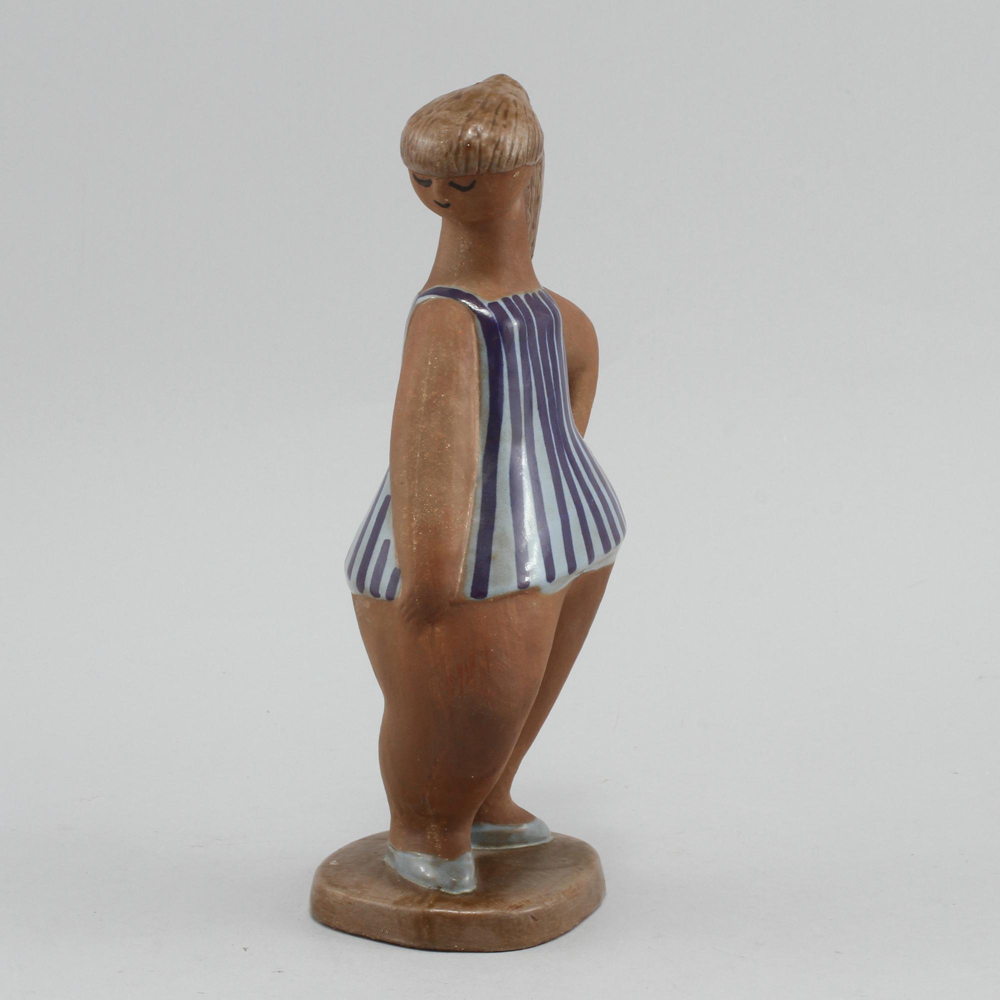 FIGURIN, stengods, Lisa Larson, Gustavsberg, 1900-talets andra hälft.