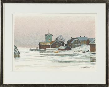 Roland Svensson, lithograph in colours, signed 293/350.