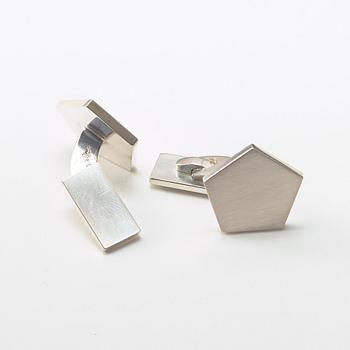 Wiwen Nilsson, manschettknappar, ett par, Lund 1961, sterling.