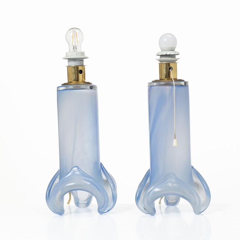 Hanne Dreutler, a pair of table lamps, Studio Åhus, Ateljé Lyktan, 1980–81.