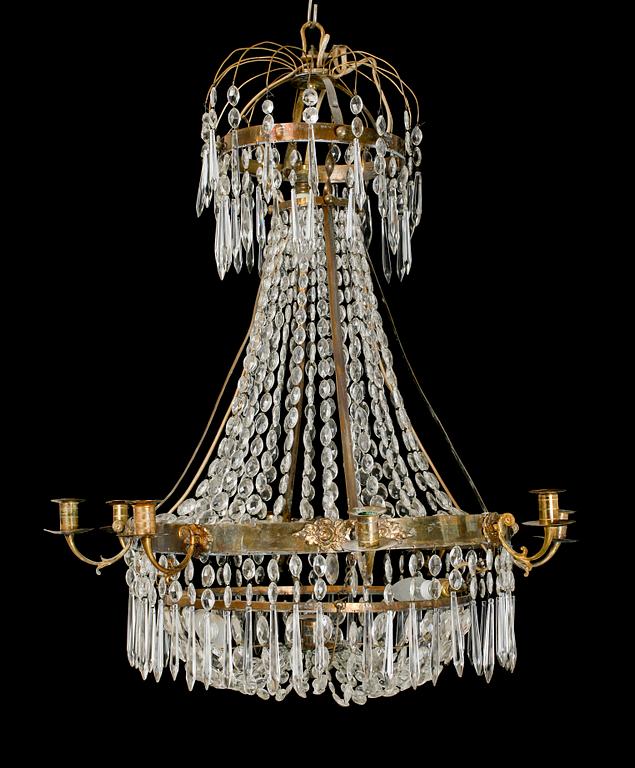 LJUSKRONA, Karl-Johan, 1800-talets första hälft. Höjd ca 80 cm.