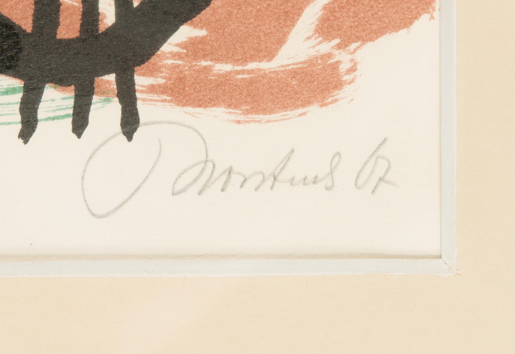 Anton Rooskens, lithograph, signed and dated -67, numbered 38/100.
