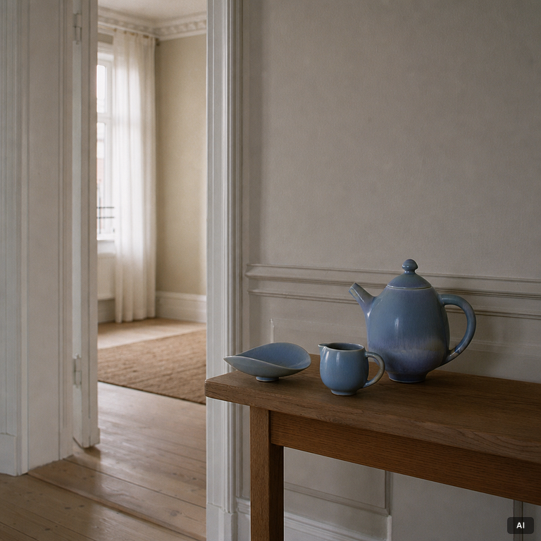 Berndt Friberg, a three piece tea service, Gustavsberg Studio, 1956.