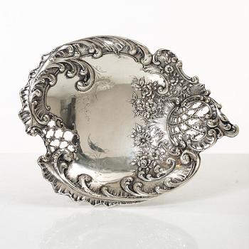 Gallerskål, silver, rokokostil, sekelskiftet 1900, Austria-Hungary.