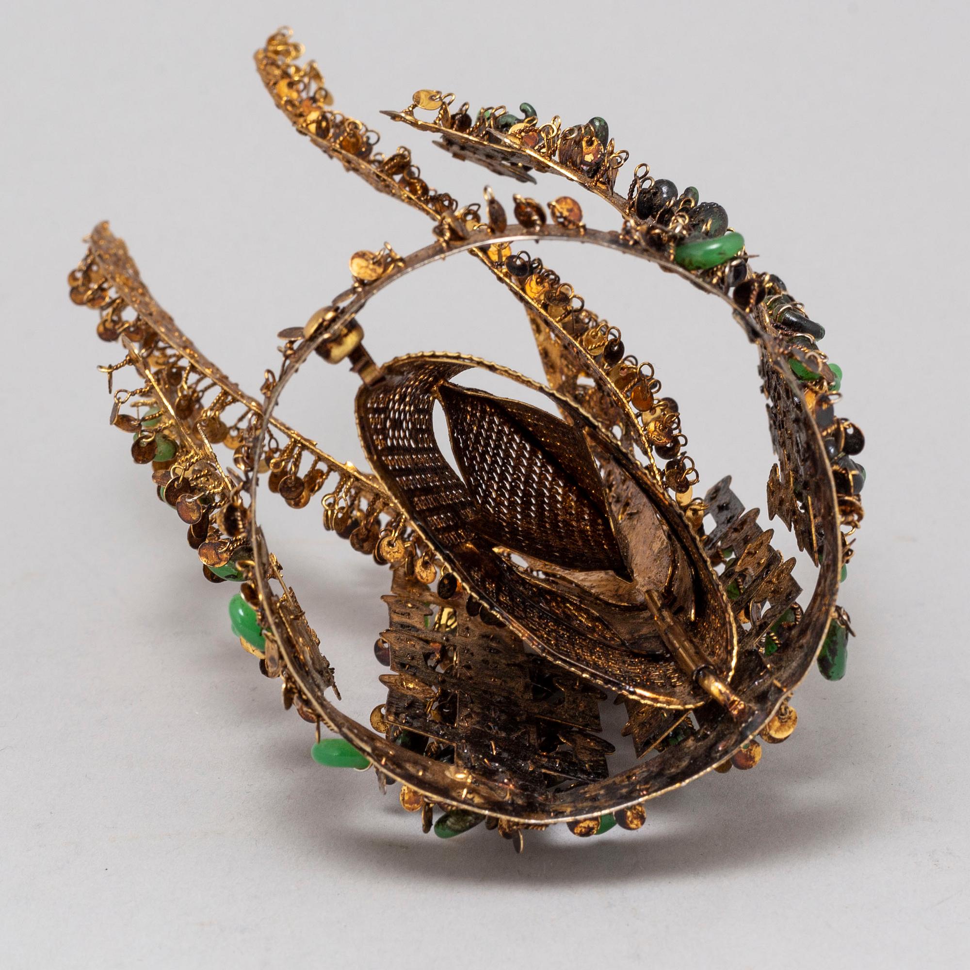 An early 20th century Silla style (Korea) crown.