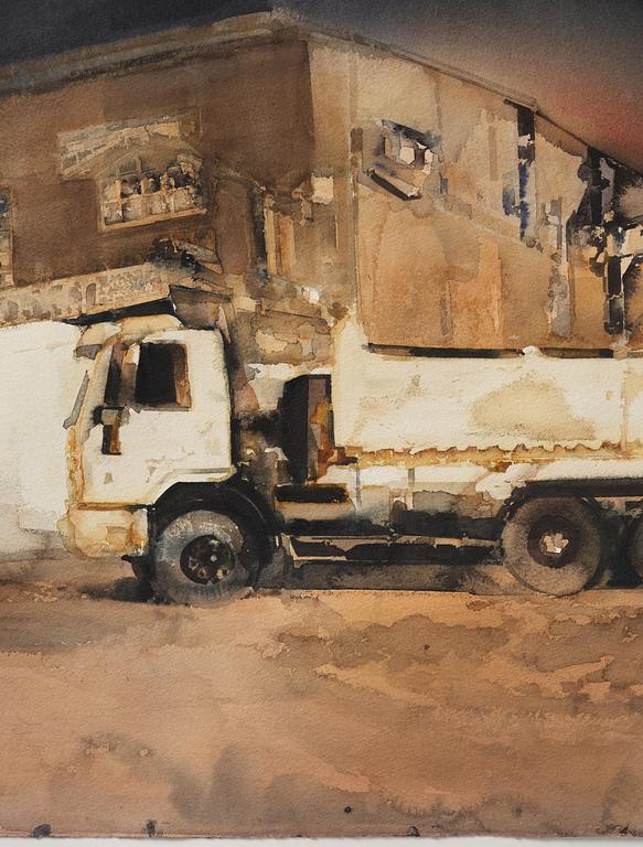 Lars Lerin, "Lastbil i Corotá (Brazil)".