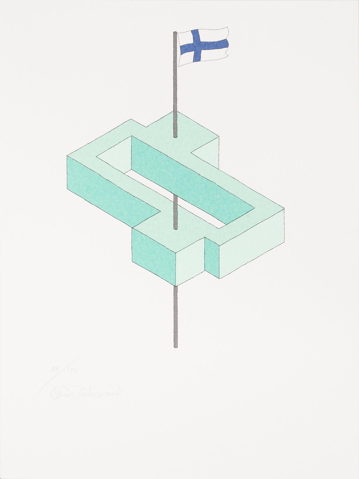 OSCAR REUTERSVÄRD, 15 litographs in folder, signed and numbered 26/190.