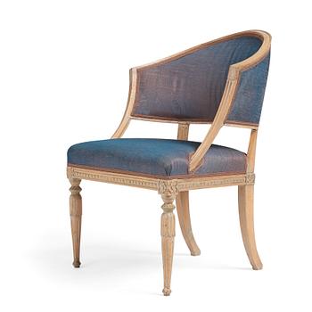 64. A late Gustavian armchair by A Hellman (master in Stockholm 179?-1825).