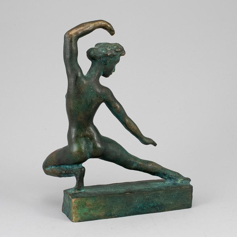 SIGGE BERGGREN, bronze sculpture of a dancer.