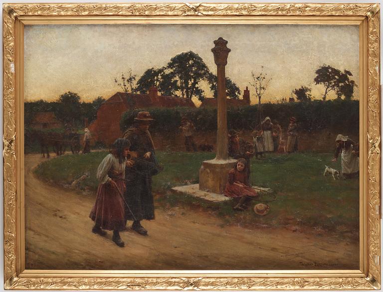 WALTER LANGLEY, olja på duk, signerad Walter Langley och daterad 1899.