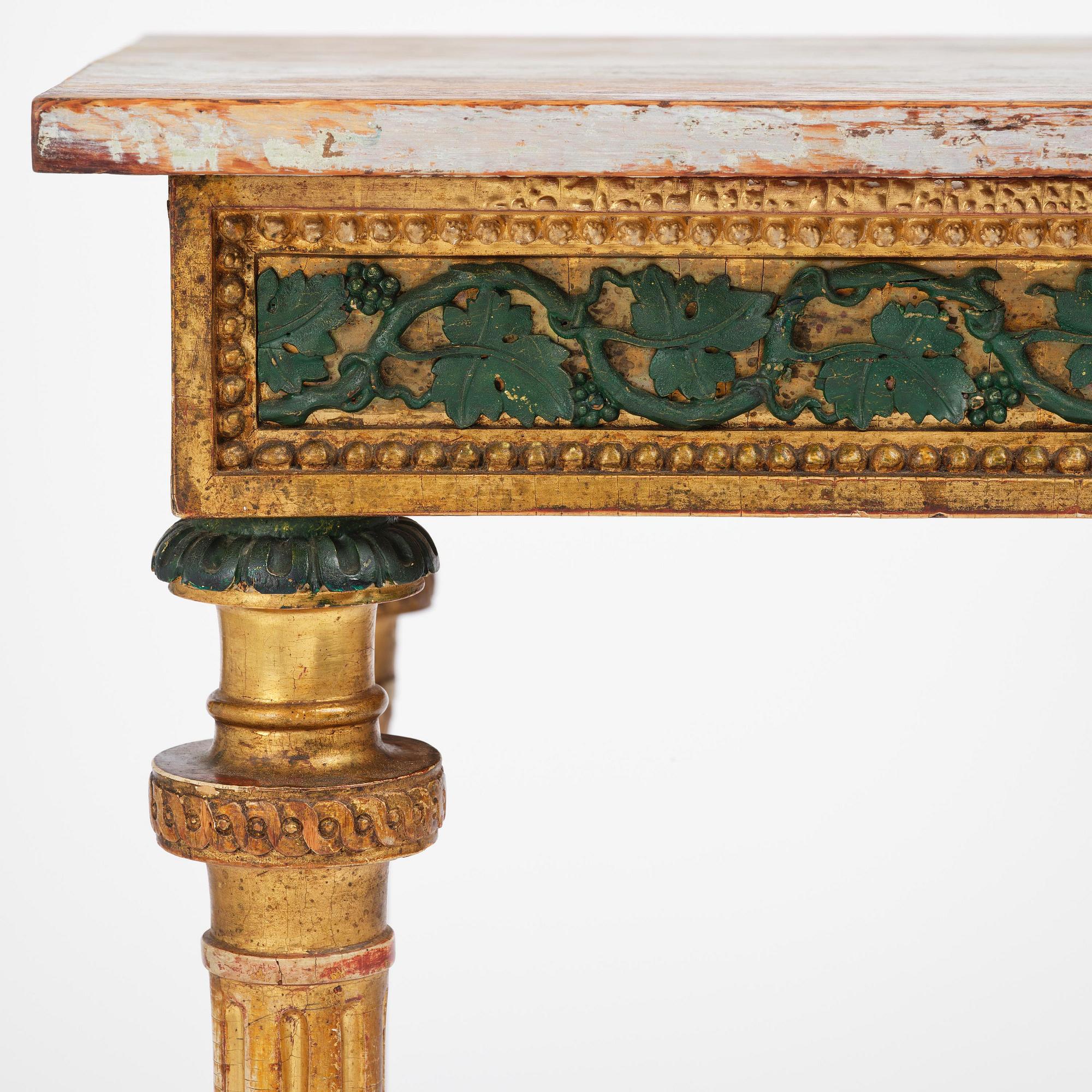 Konsolbord, Stockholmsarbete, Pehr Ljungs art, 1700-talets slut, Sengustavianskt.