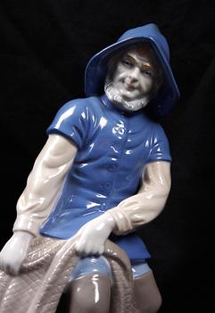 FIGURINER, ett par, porslin, Wagner & Apel, Tyskland, 1900-talets andra hälft.