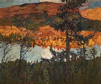 928. Helmer Osslund, Autumn in the Swedish mountains.