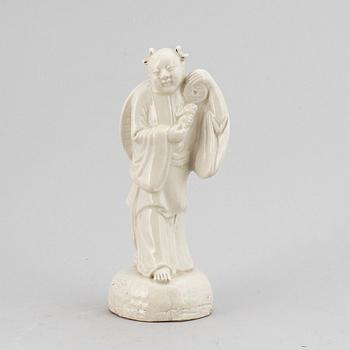 FIGURIN, blanc de chine, Qingdynastin, 1800-tal.