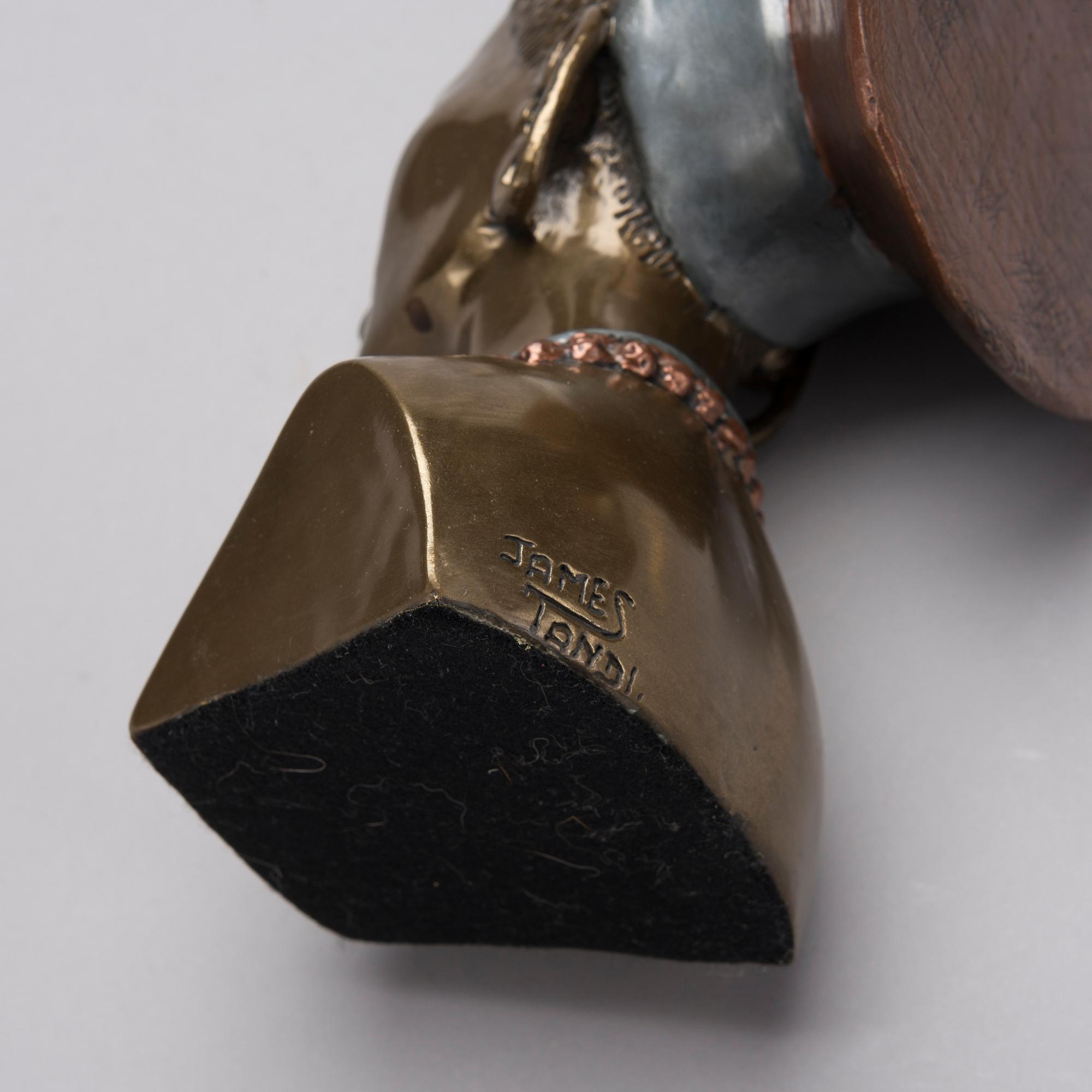 JAMES TANDI, skulptur, brons, signerad och numrerad JT02 400/400.